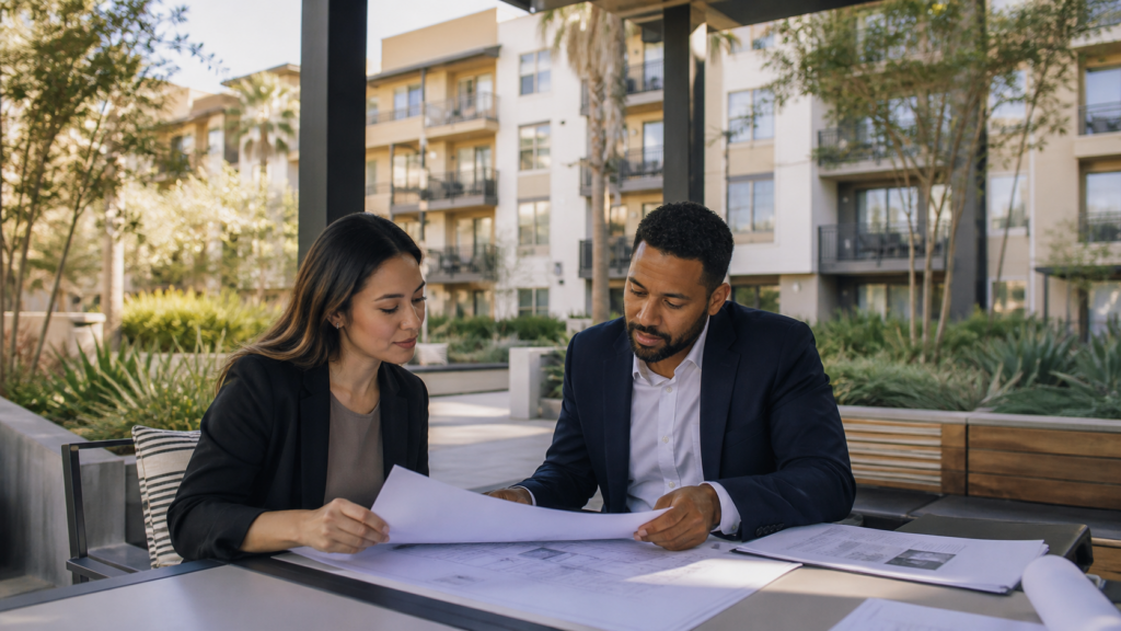 Private multifamily investment materials and rental property keys